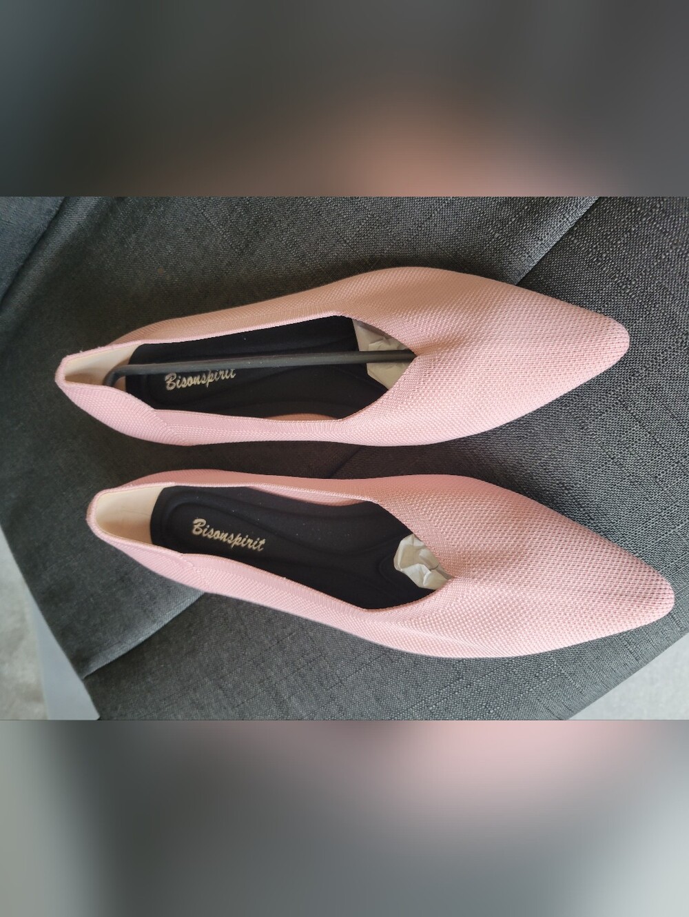 Light Pink Pointed Toe Ballet Flats
